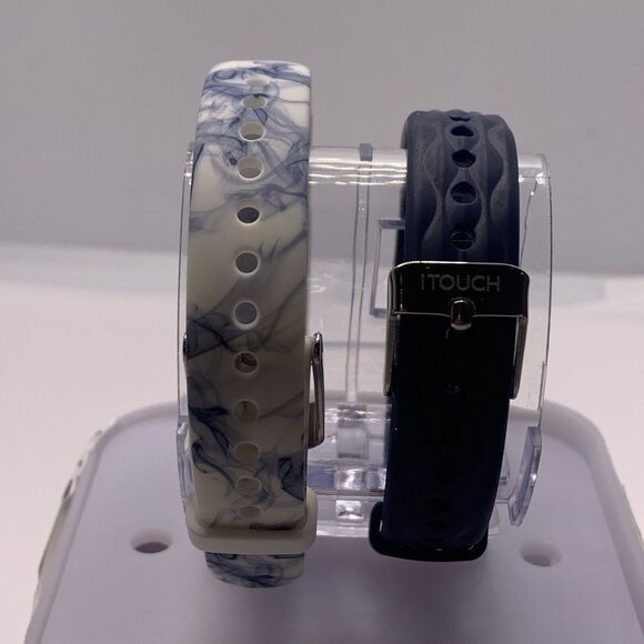 ITouch Slim ITL7591B08D-H05 Men White Printed/Navy Fitness Activity Tracker QU19 - Picture 3 of 10